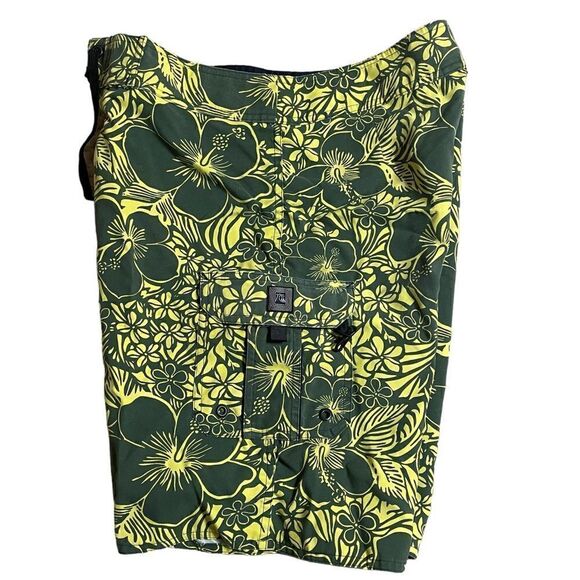 Quiksilver Silver Edition Tropical Board shorts Swimwear - Picture 3 of 8